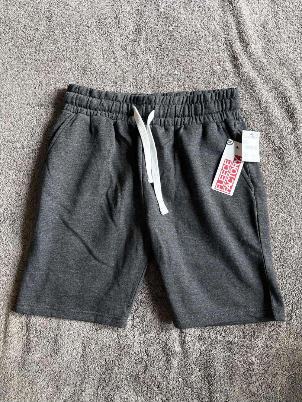 Men’s Dark Gray Drawstring Shorts